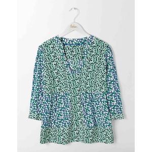 Boden Mollie Bloomsbury Spots Green Blue Polka Dot